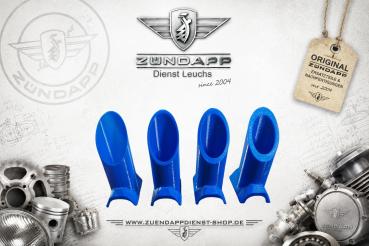Preview: Zündapp Tuning-Luftfiltertrichter 5-teilig – Typ 517 / 529 / 530 – variabler Ansaugdurchmesser – 530-10.136 - Grau